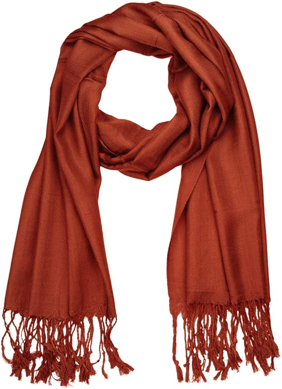 Silky Solid Soft Pashmina Shawl Stole