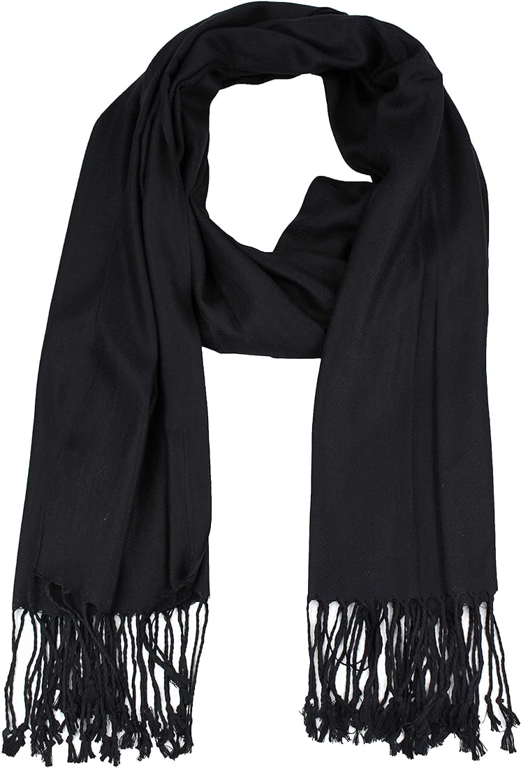 Silky Solid Soft Pashmina Shawl Stole