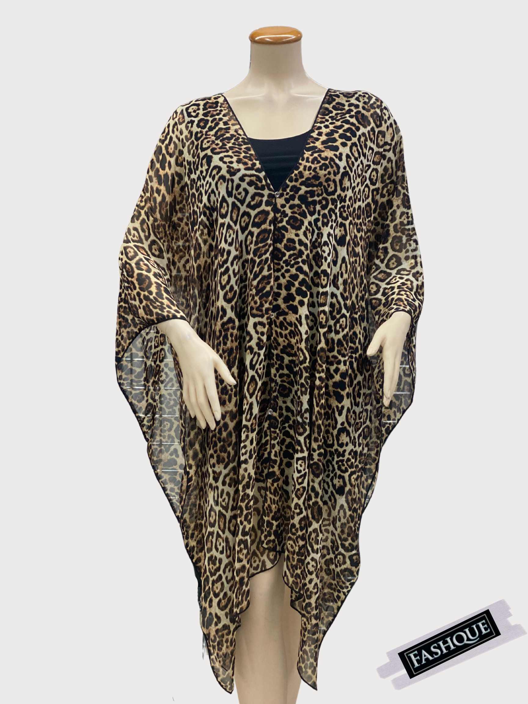 COVER UP WITH BUTTONS EMBELISHMENT-MULTI WAY WEAR - T6108