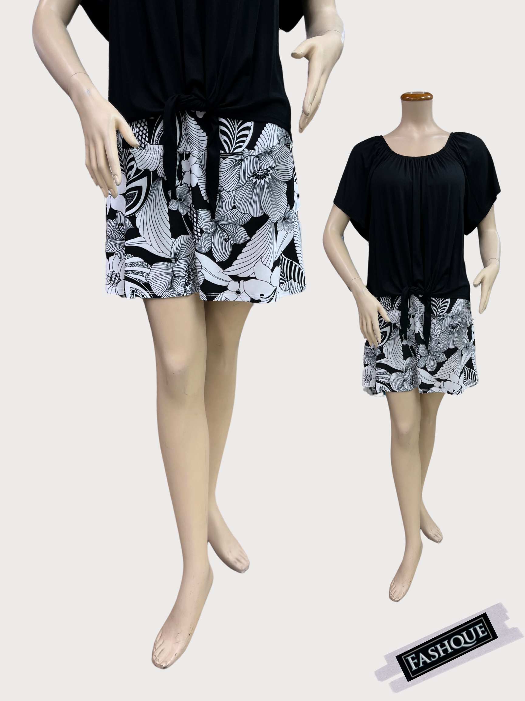 FASHQUE - Women Digital Print Golf Short Skort with Pockets - SK2013-8050