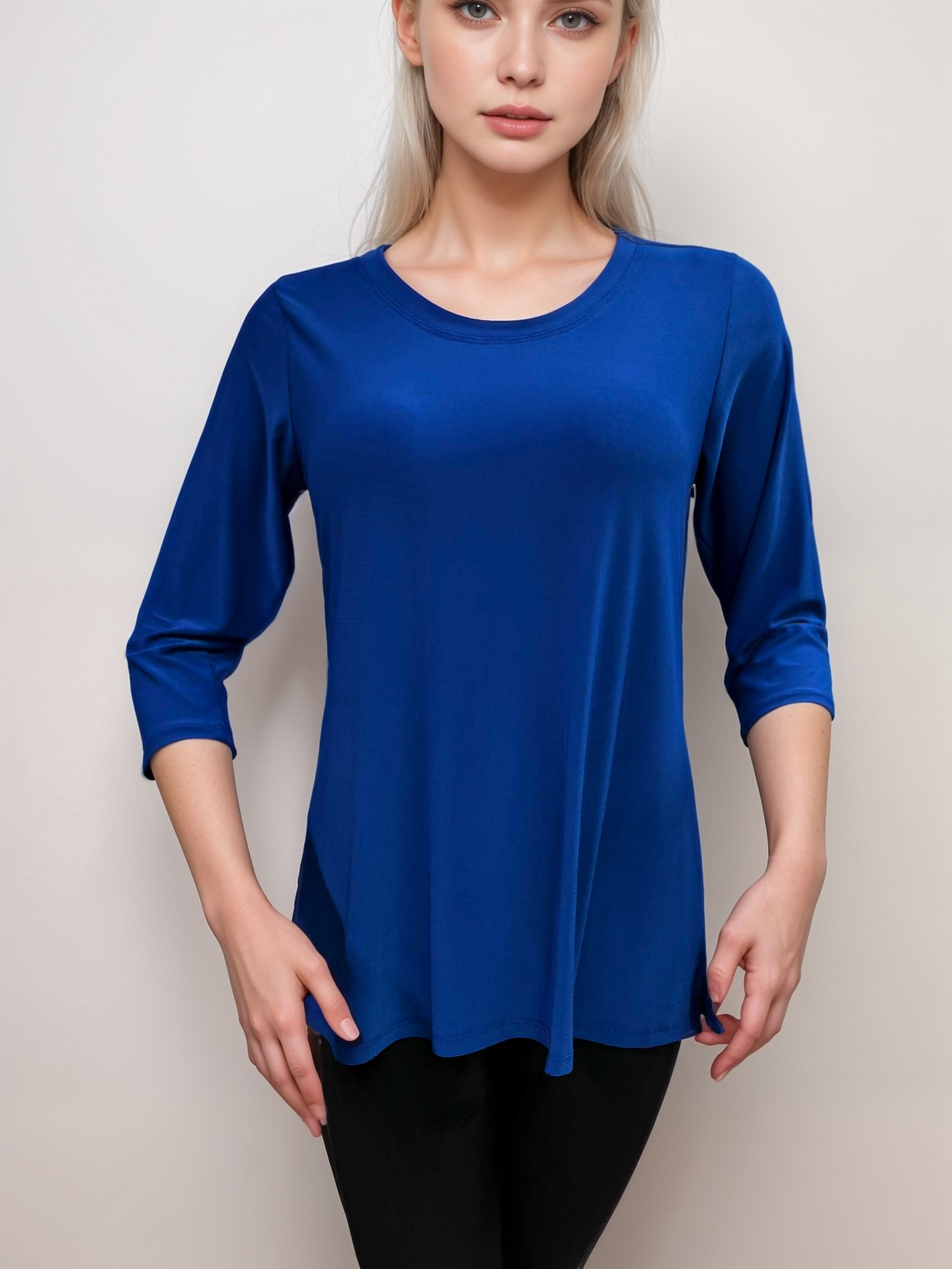 Elegant 3/4-Sleeve Shirt - T311