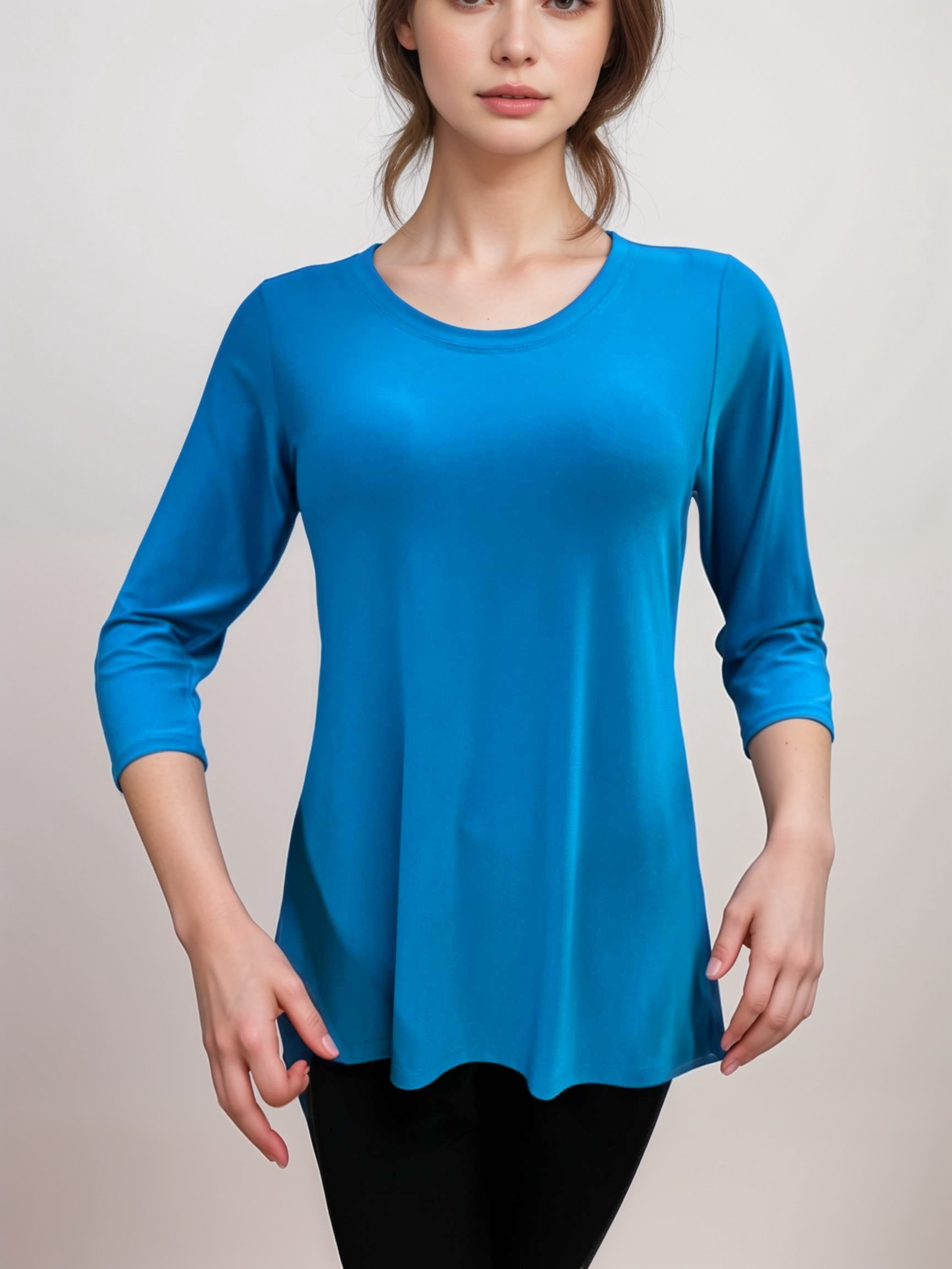 Elegant 3/4-Sleeve Shirt - T311
