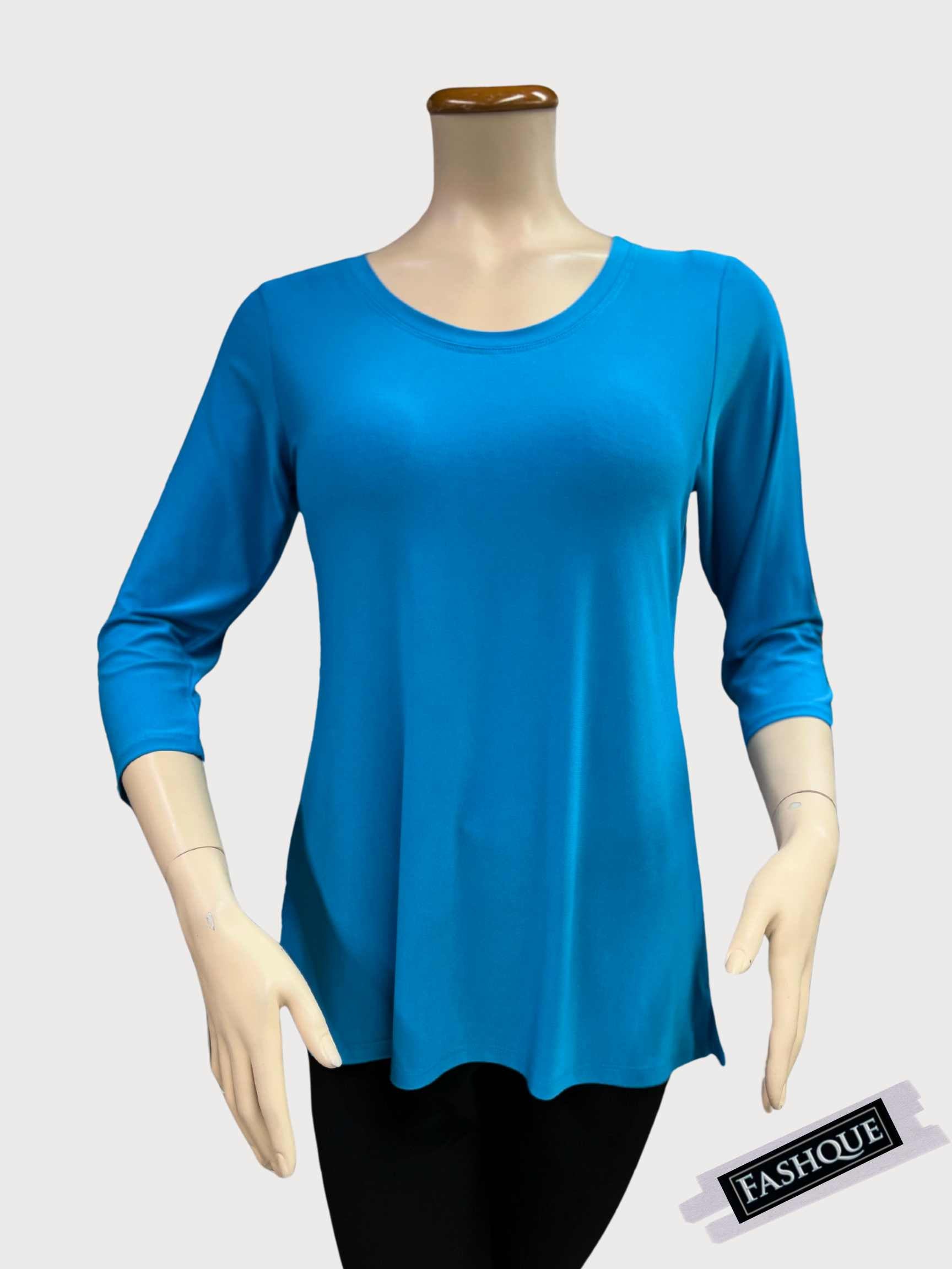 FASHQUE - Elegant 3/4-Sleeve Shirt - T311