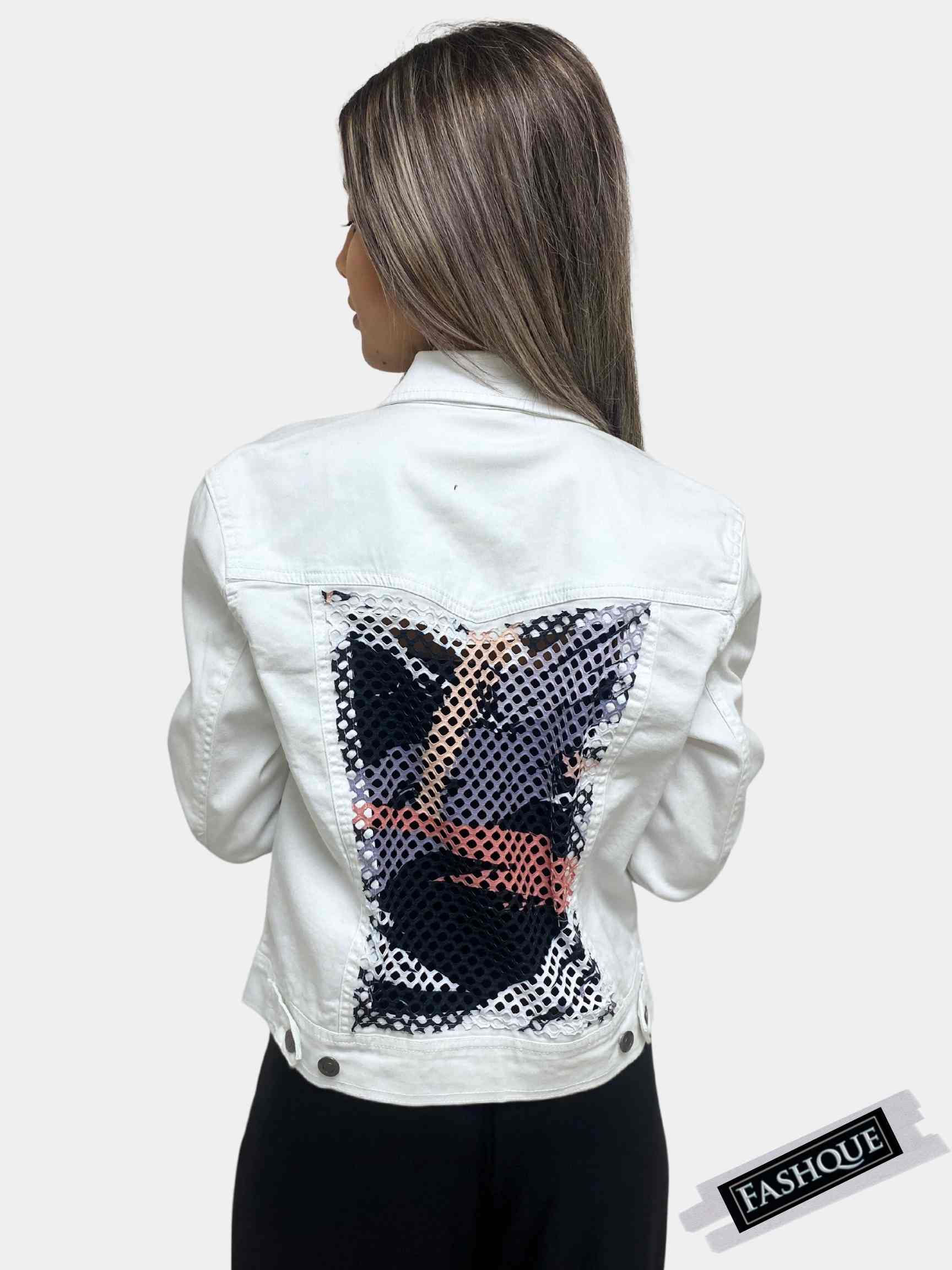 FASHQUE - Denim Jacket for women with Patchwork - T657