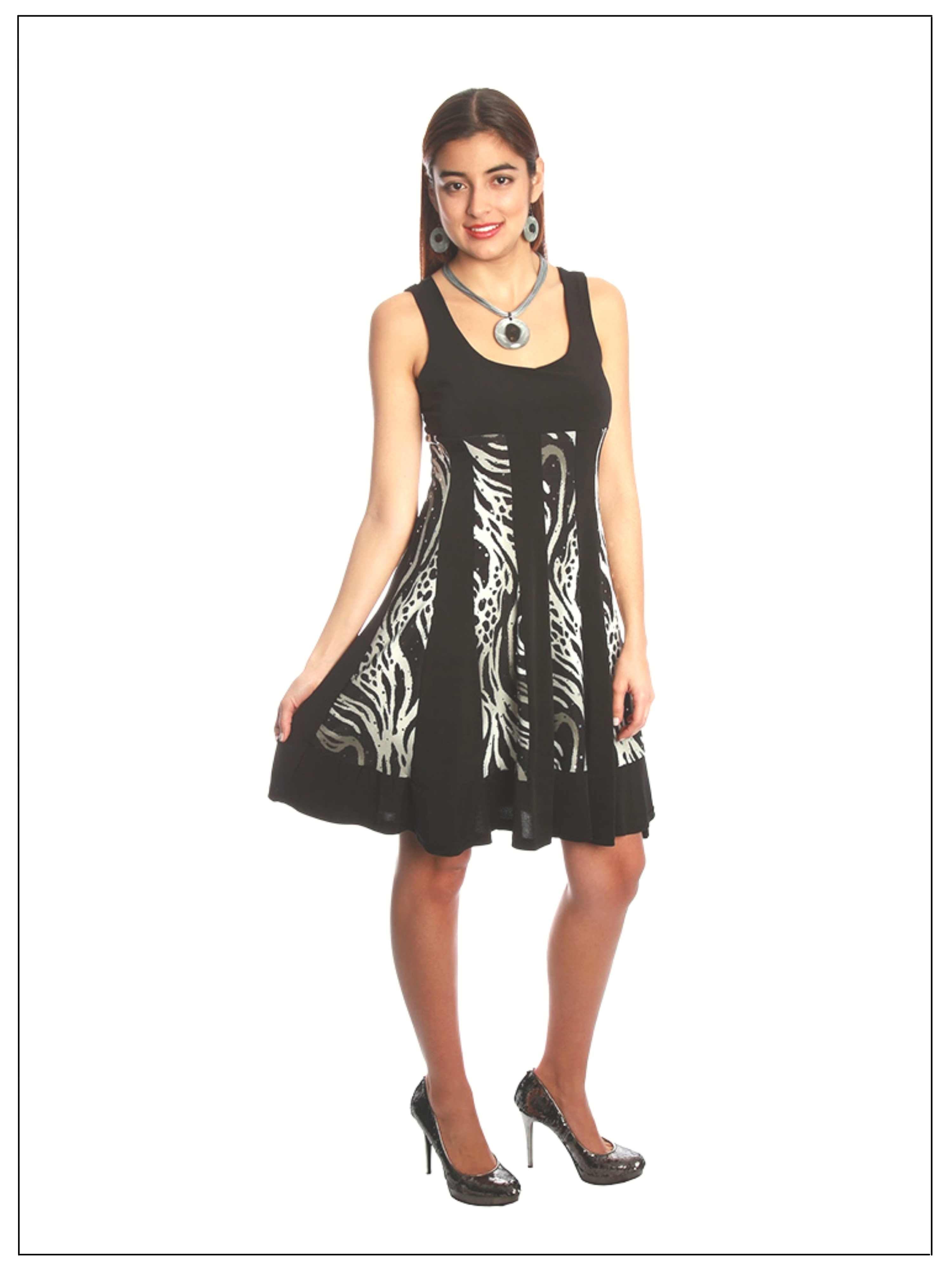 FASHQUE - Sleeveless Panel Dress - D726 SALE