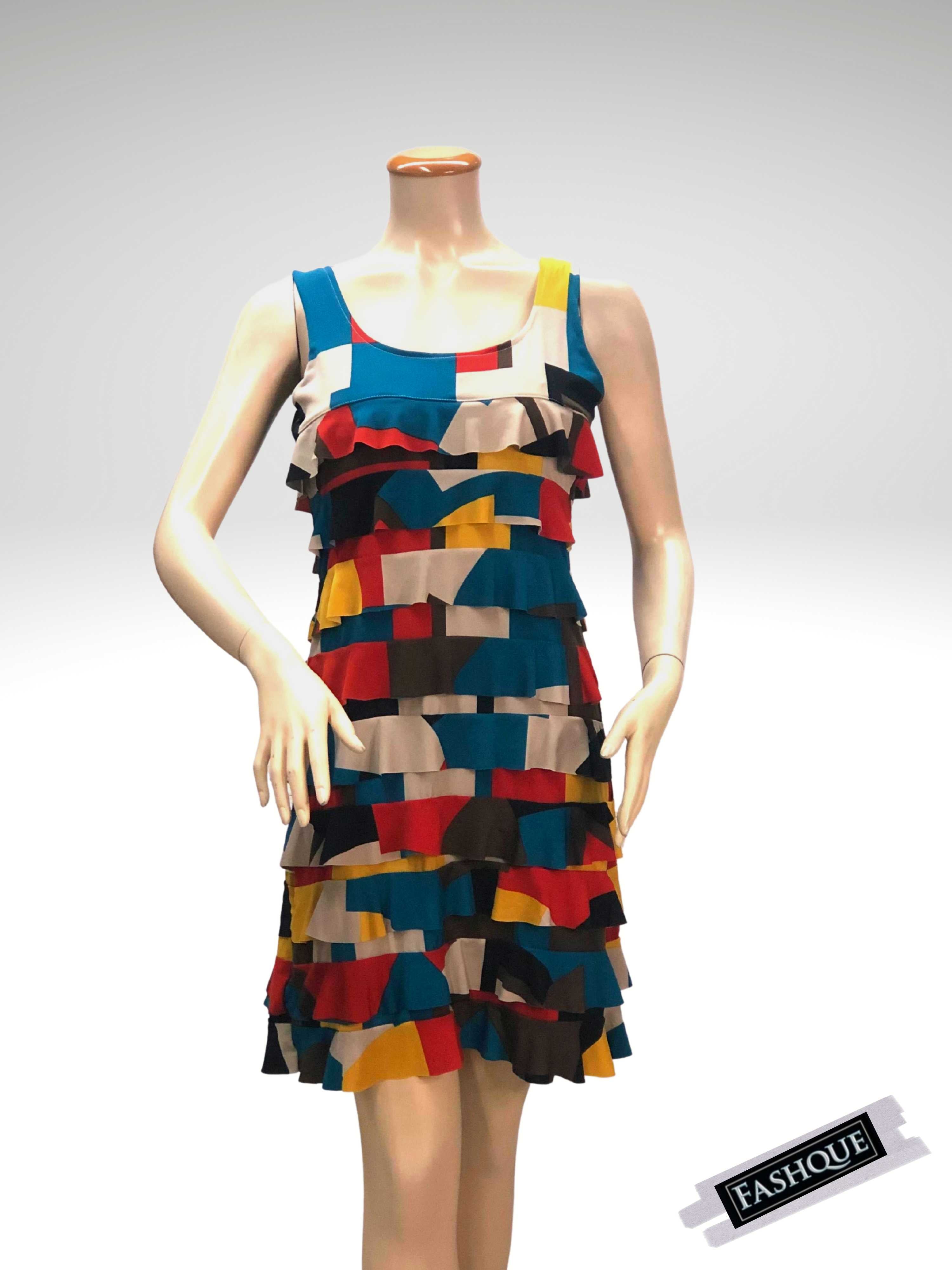 FASHQUE - CHACHA Ruffle Dress Sleeveless Knee length - D760 SALE