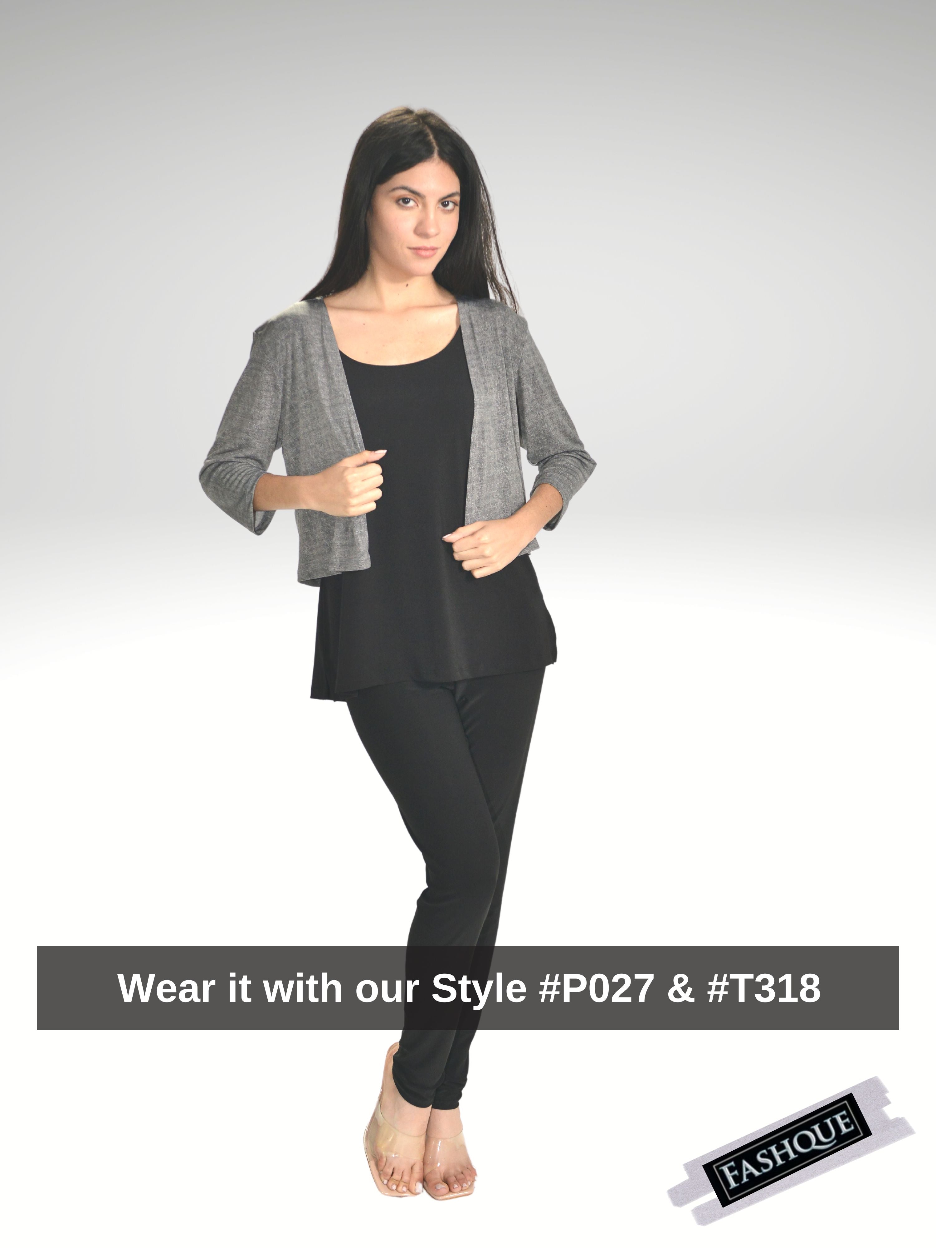 FASHQUE - Bolero with 3/4 Sleeves - T360