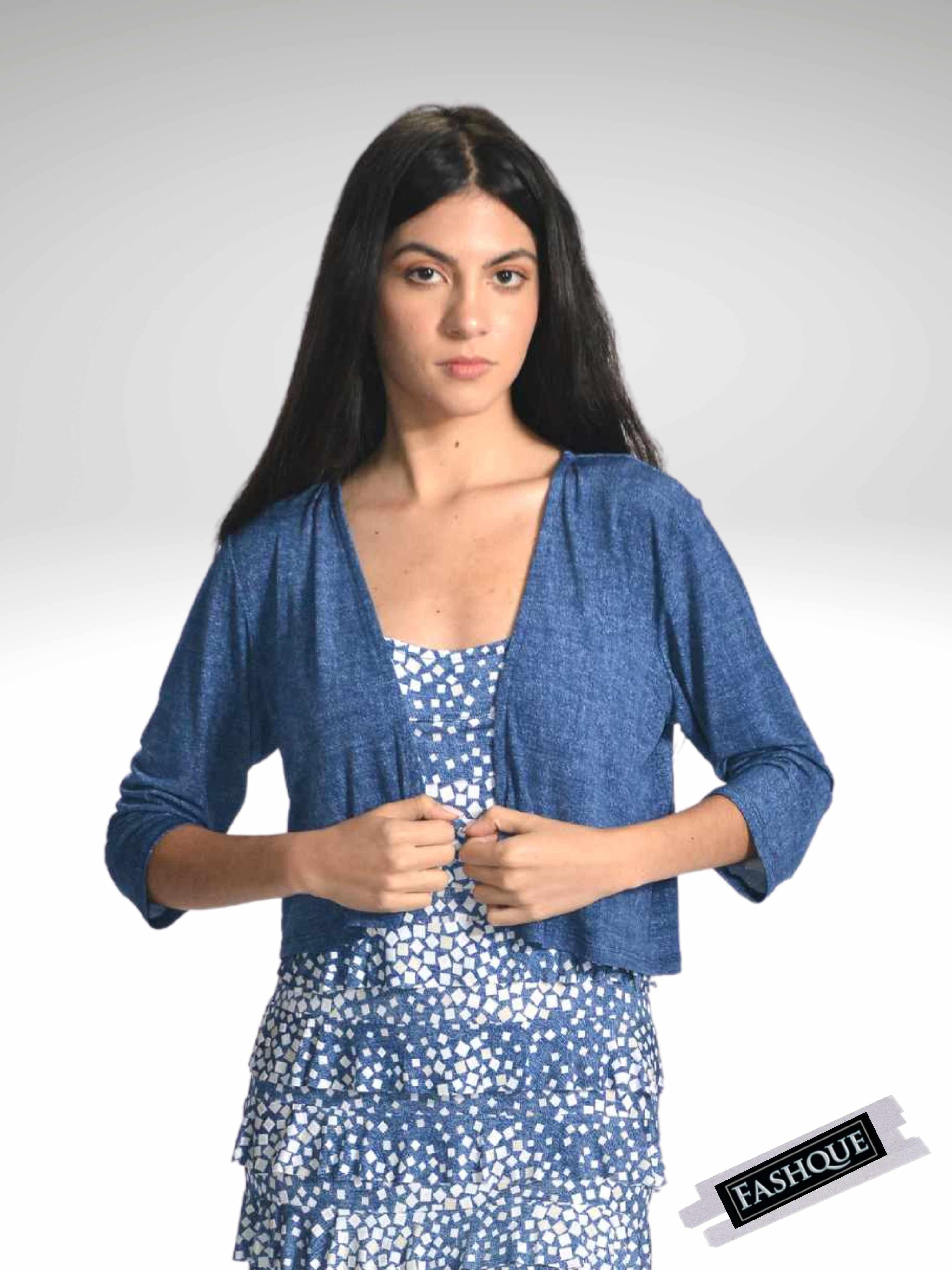 FASHQUE - Bolero with 3/4 Sleeves - T360