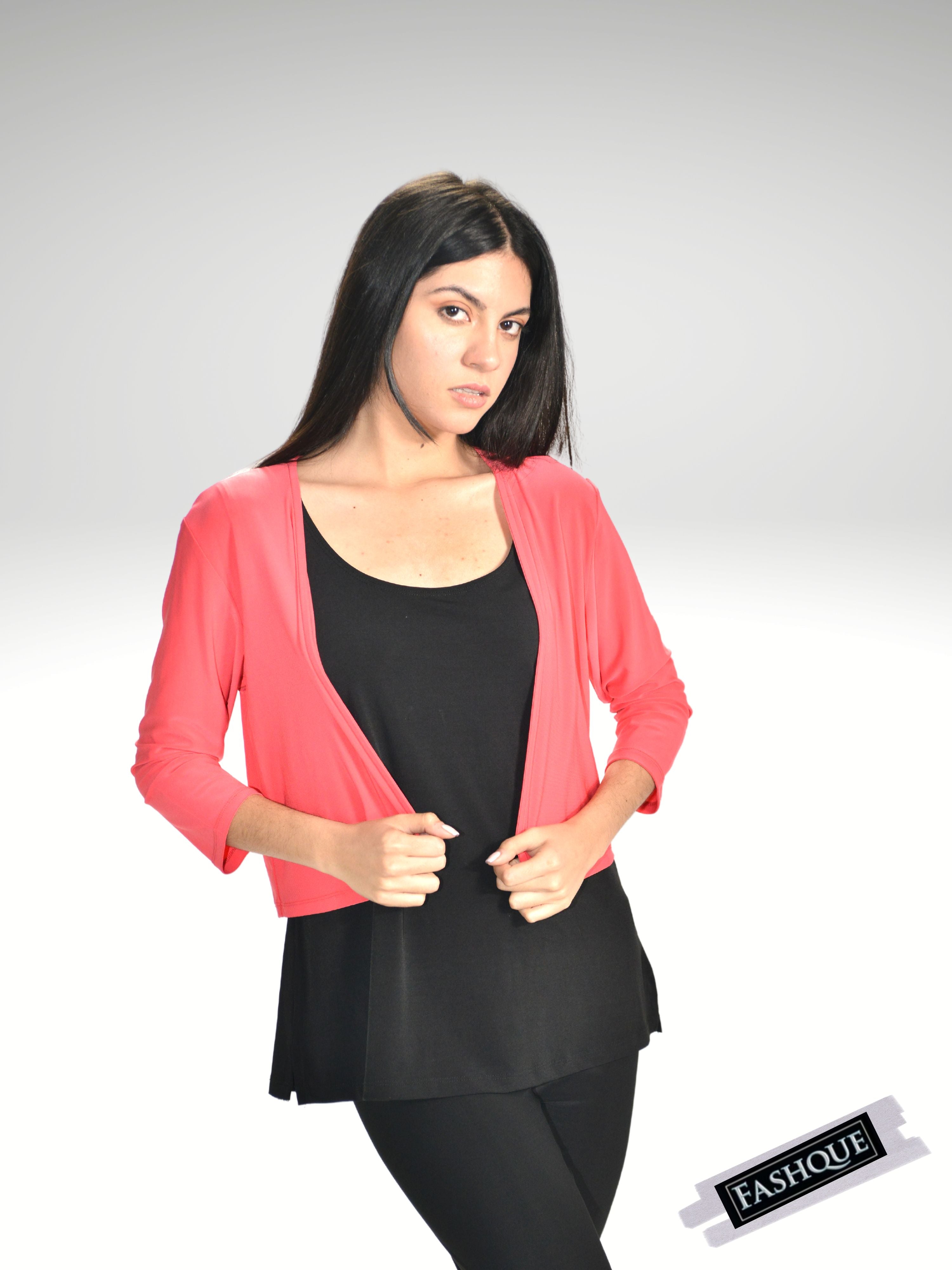 FASHQUE - Bolero with 3/4 Sleeves - T360