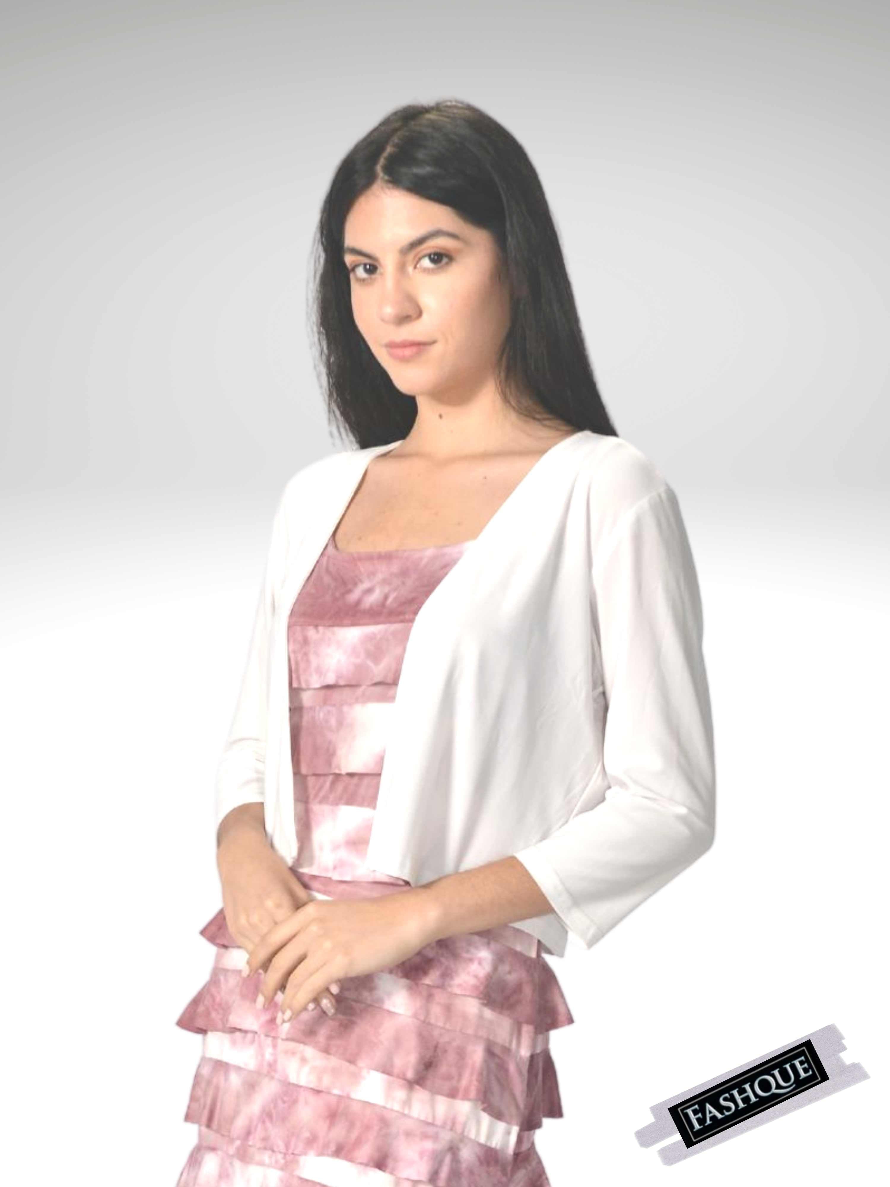 FASHQUE - Bolero with 3/4 Sleeves - T360