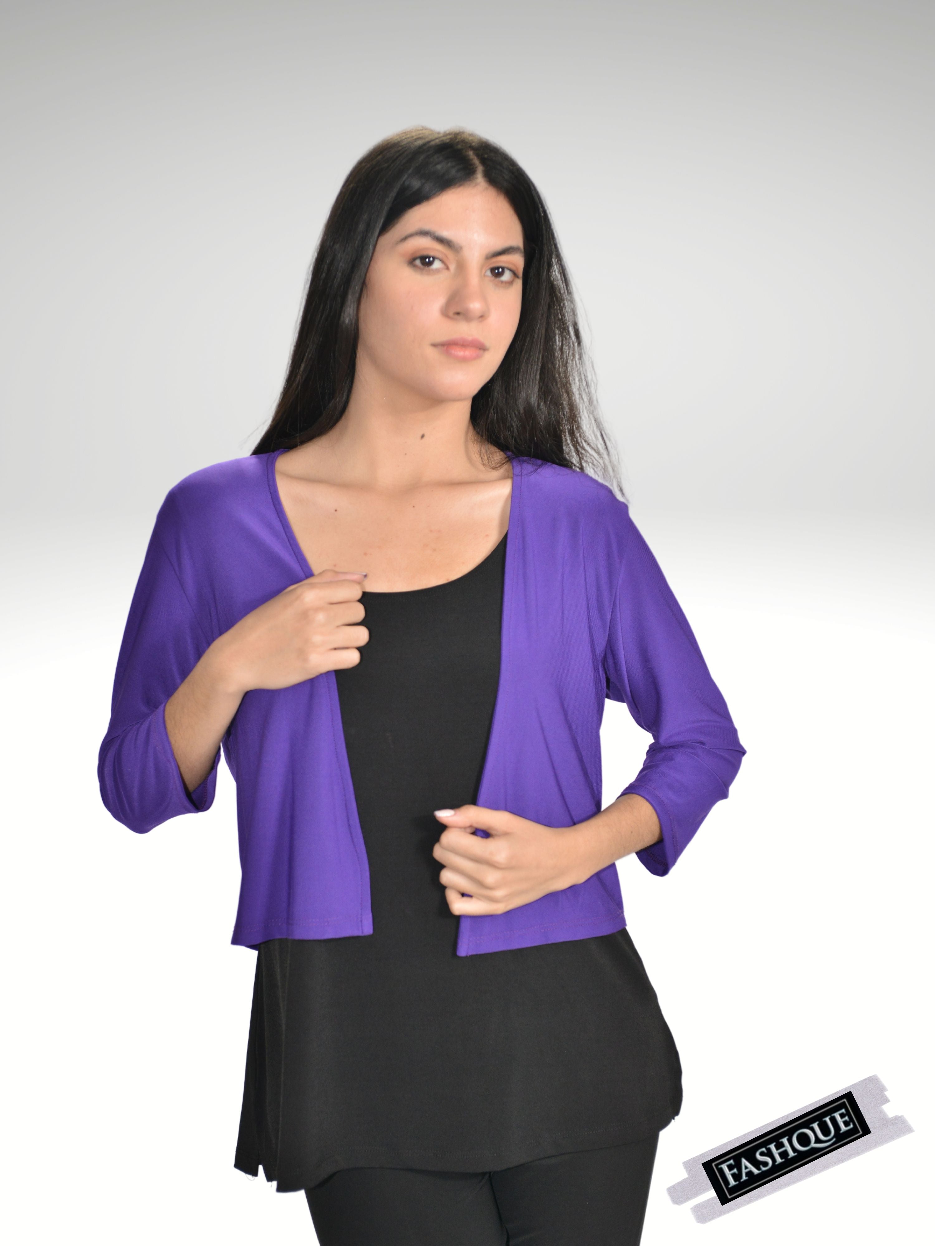 FASHQUE - Bolero with 3/4 Sleeves - T360