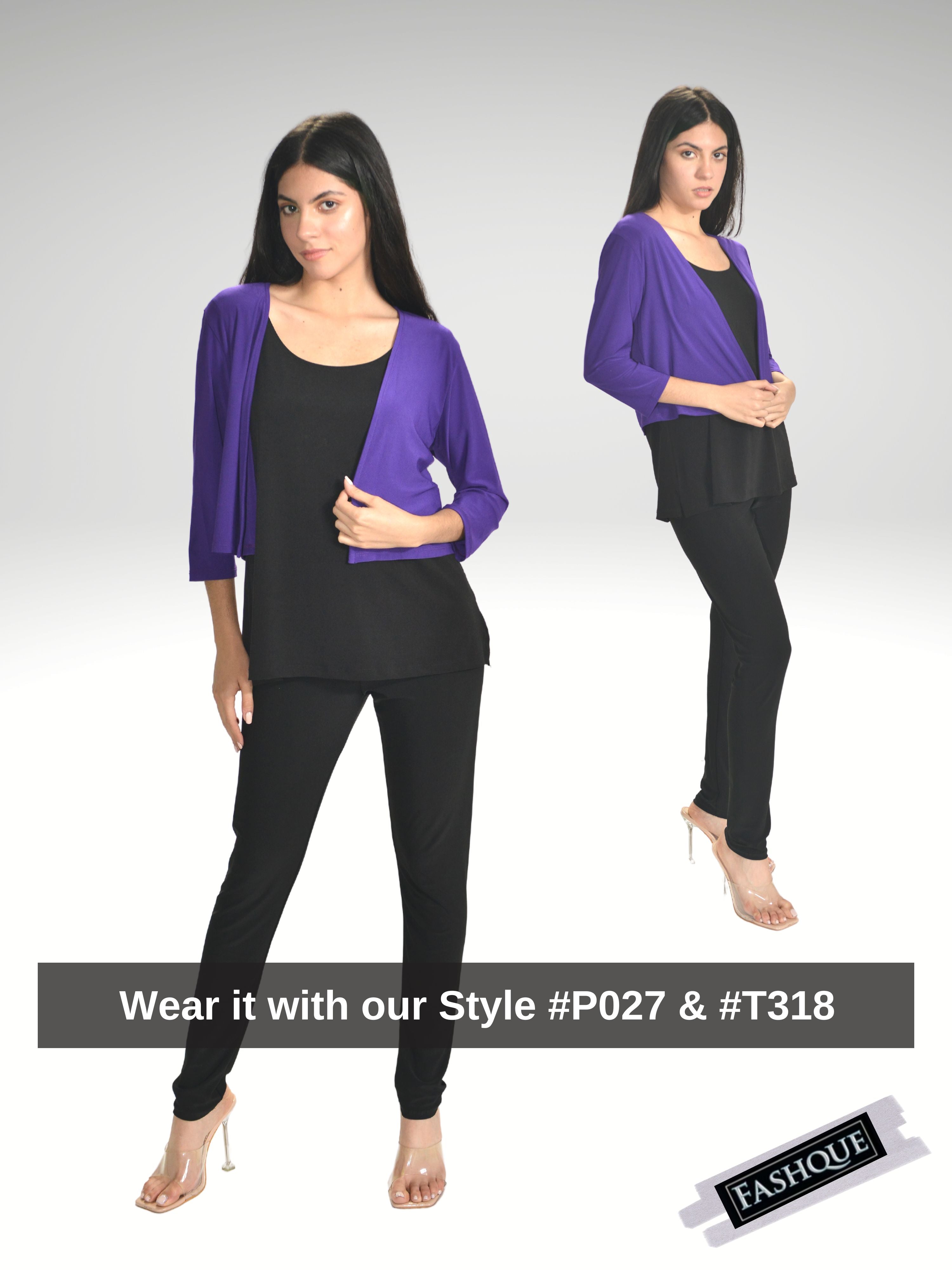 FASHQUE - Bolero with 3/4 Sleeves - T360